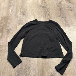 Lululemon black cotton long sleeve top size xsmall